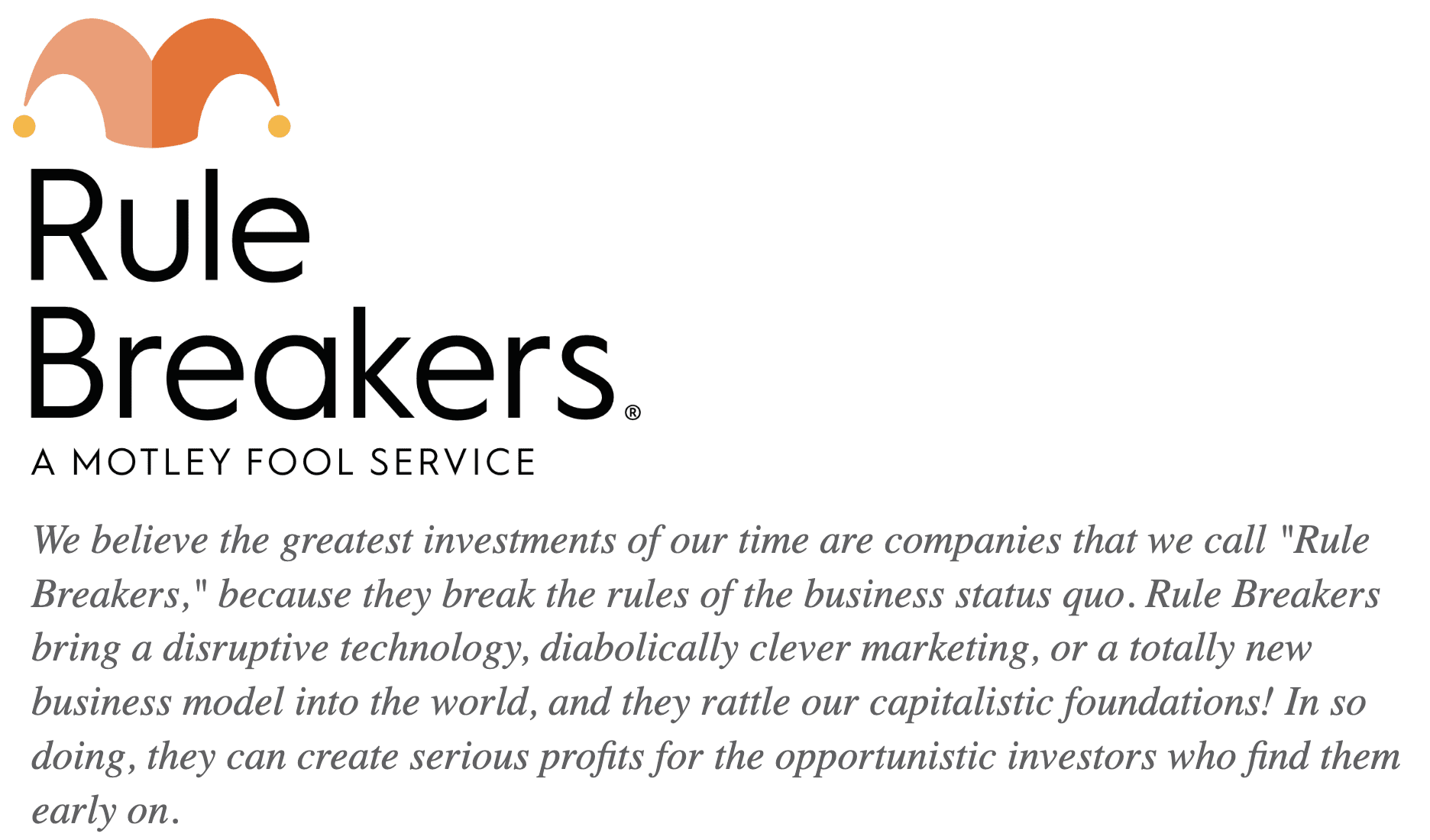 Motley Fool Rule Breakers